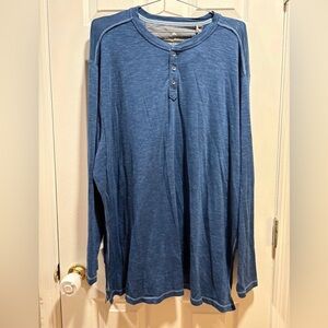Tommy Bahama Oahu Shores long-sleeve henley shirt size 3XLT